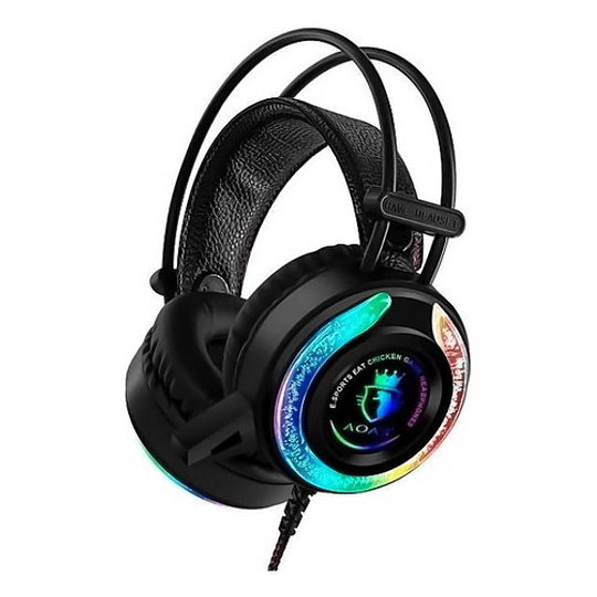 Audífono Gamer Microfono Luces Rgb 20hz