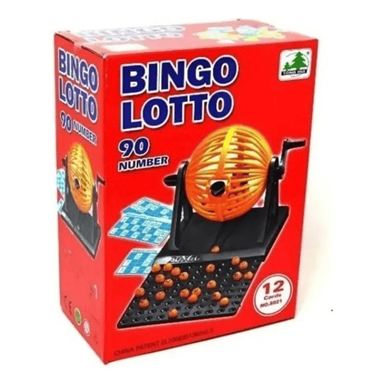 Bingo Lotto Tombola 12 Cartones 90 Numeros Bingo Familiar