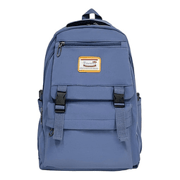 Mochila Bolso  Escolar Juvenil Imprmeable Gran Capacidad 40l Color Celeste