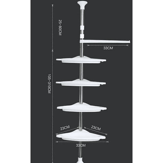 Organizador Ducha Baño Cocina Esquinero