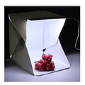 Mini Estudio Fotográfico Profe Portátil 30cm Luz Led Fotos