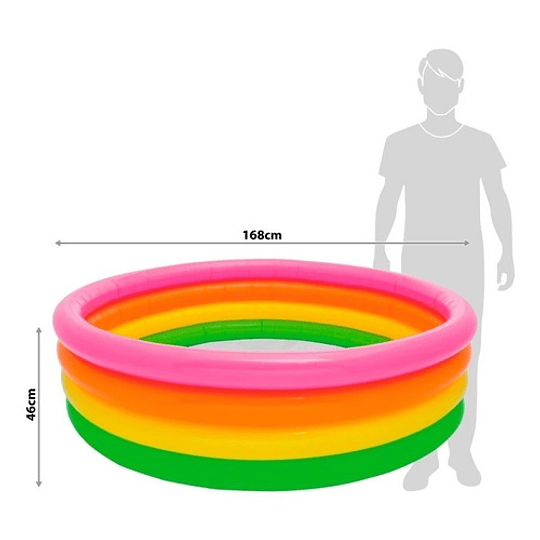 Piscinas Inflables Para Niños Piscina Pequeña 4 Aros Verano