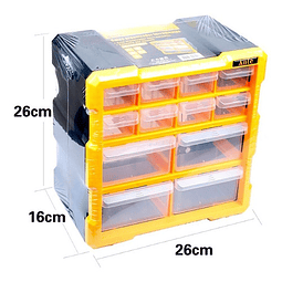 Caja Organizadora De Herramientas Pernos Trabajos 26x16x26