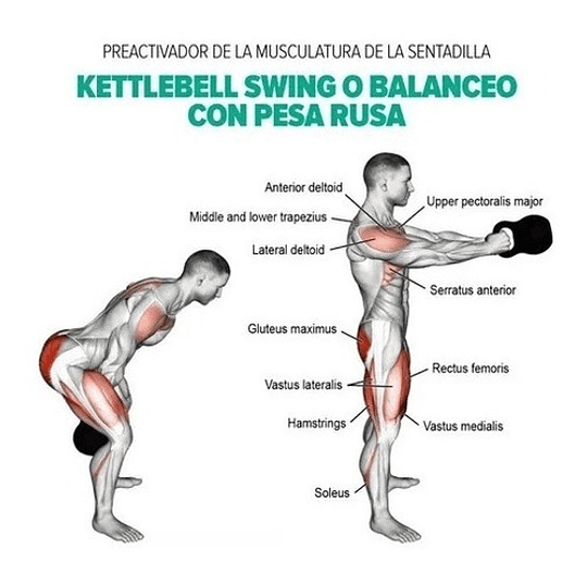 Pesas Rusa Kettlebell 4kg Crossfit Fitness Funcional 