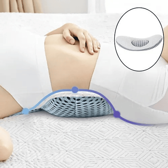 Almohada Lumbar 3d Con Altura Ajustable Para Dormir