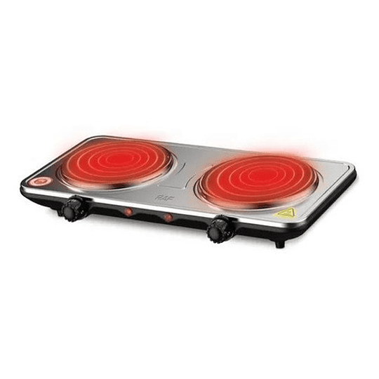 Cocina Electrica Portatil 2 Platos Encimera De 2000w