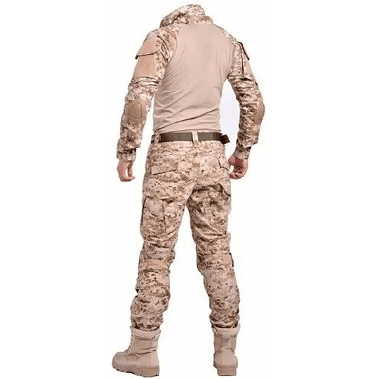 Tenida Airsoft Combat Shirt Con Protecciones Desert Digital