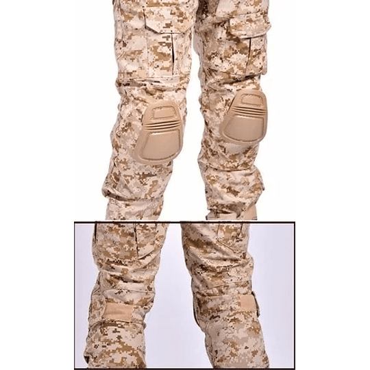 Tenida Airsoft Combat Shirt Con Protecciones Desert Digital