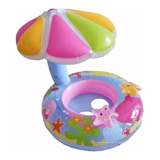 Flotador Inflable Para Niños Sombrilla Piscina Bebes