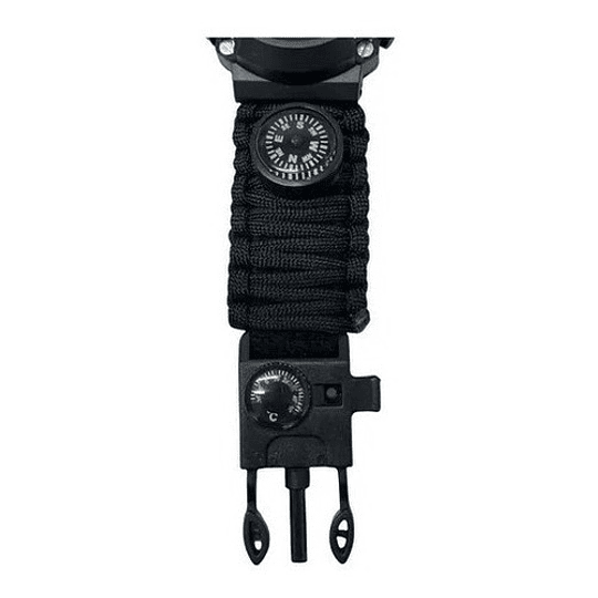 Reloj De Supervivencia Cuerda Paracord Reloj 6 En 1 Pedernal