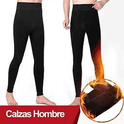 Pack 2 Calza De Polar Para Hombre Invierno Elástico Y Elegan