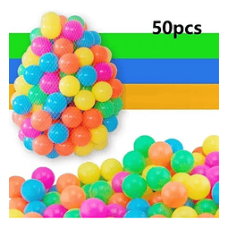  Pelotitas Plasticas De Colores 50 Unidades