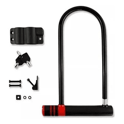 Candado U Lock Para Bicicleta Y Moto 2 Llaves Anti Robo 001