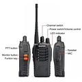 Set 2 Radio Transmisor Walkie Talkie Baofeng Bf-777s