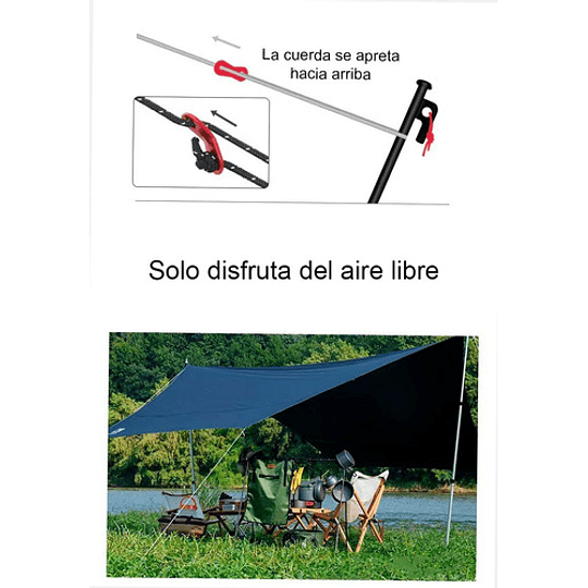 Cuerda Cordel Amarra 4 Metros Soga Multiuso Carpa Camping