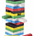 Torre De Madera Colores 54 Piezas Juego Educativo Yenga