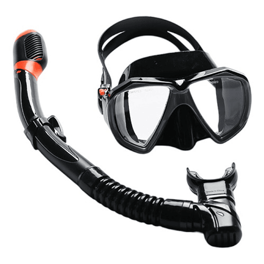 Máscara De Buceo Con Snorkel Completo. Cubre Todo El Rostro