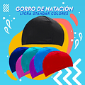 3x Gorro Natación Lycra Standar Diseños Colores Piscina