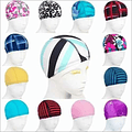 3x Gorro Natación Lycra Standar Diseños Colores Piscina