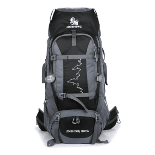 Mochila Camping 80+5 Trekking Senderismo Impermeable Barras