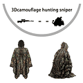 Traje Poncho Camuflaje Ghillie Hojas Camuflaje Airsoft