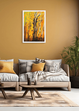 Forest in flames - Print