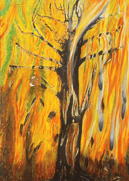 Forest in flames - Print