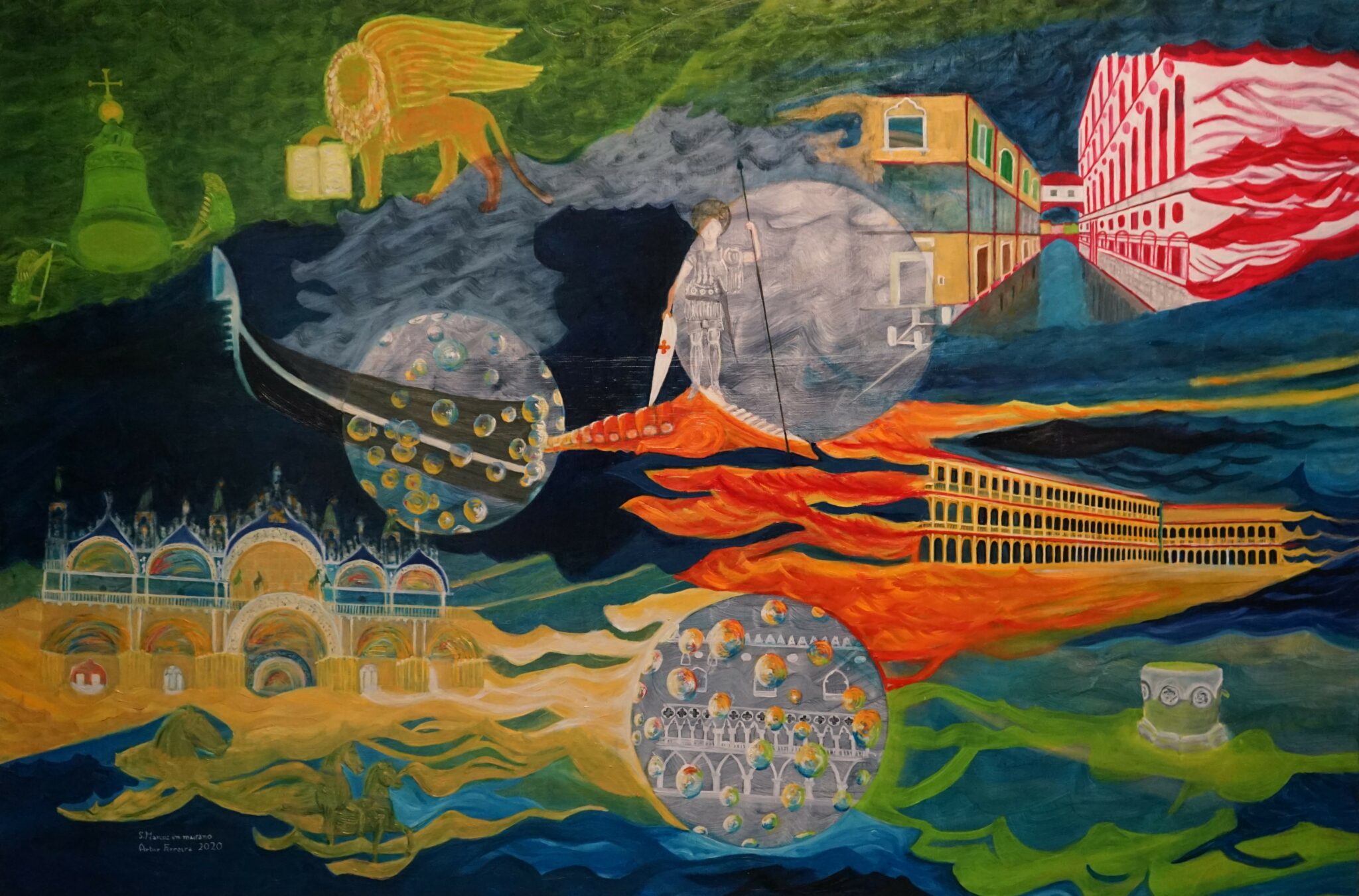 St Mark's Square in Murano - Print