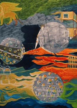 St Mark's Square in Murano - Print