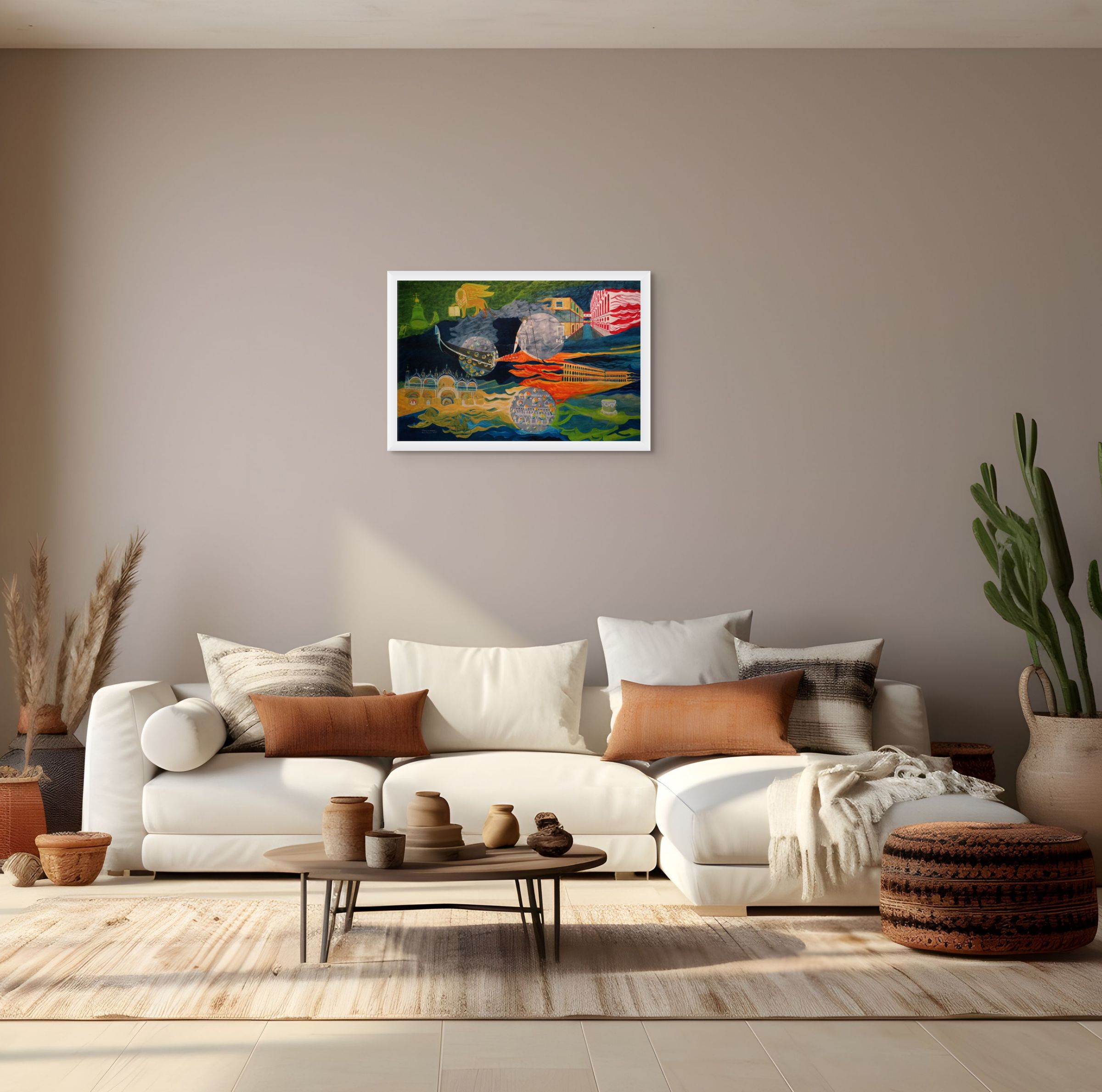 St Mark's Square in Murano - Print