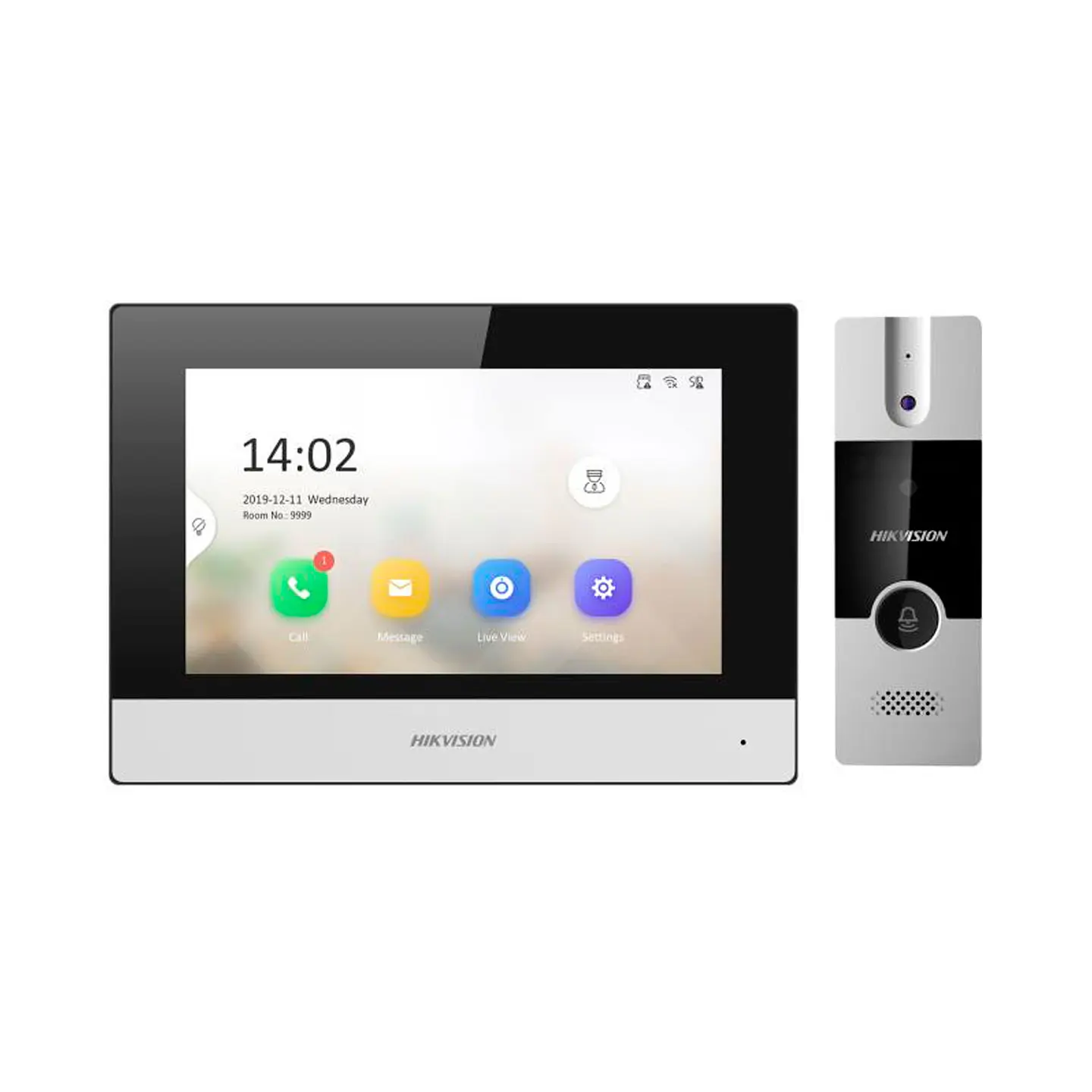 Kit Videoportero Híbrido Hikvision DS-KIS302-P Monitor Touch 7