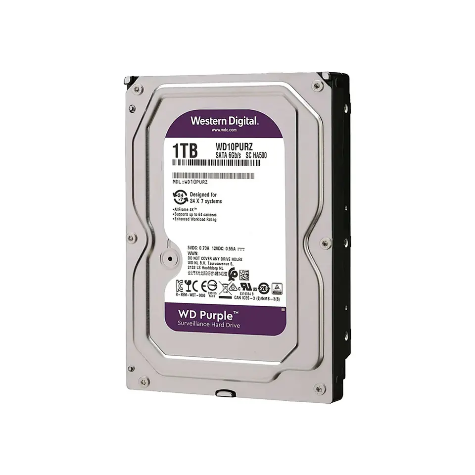 Disco Duro 1TB Purple Western Digital 64MB 1