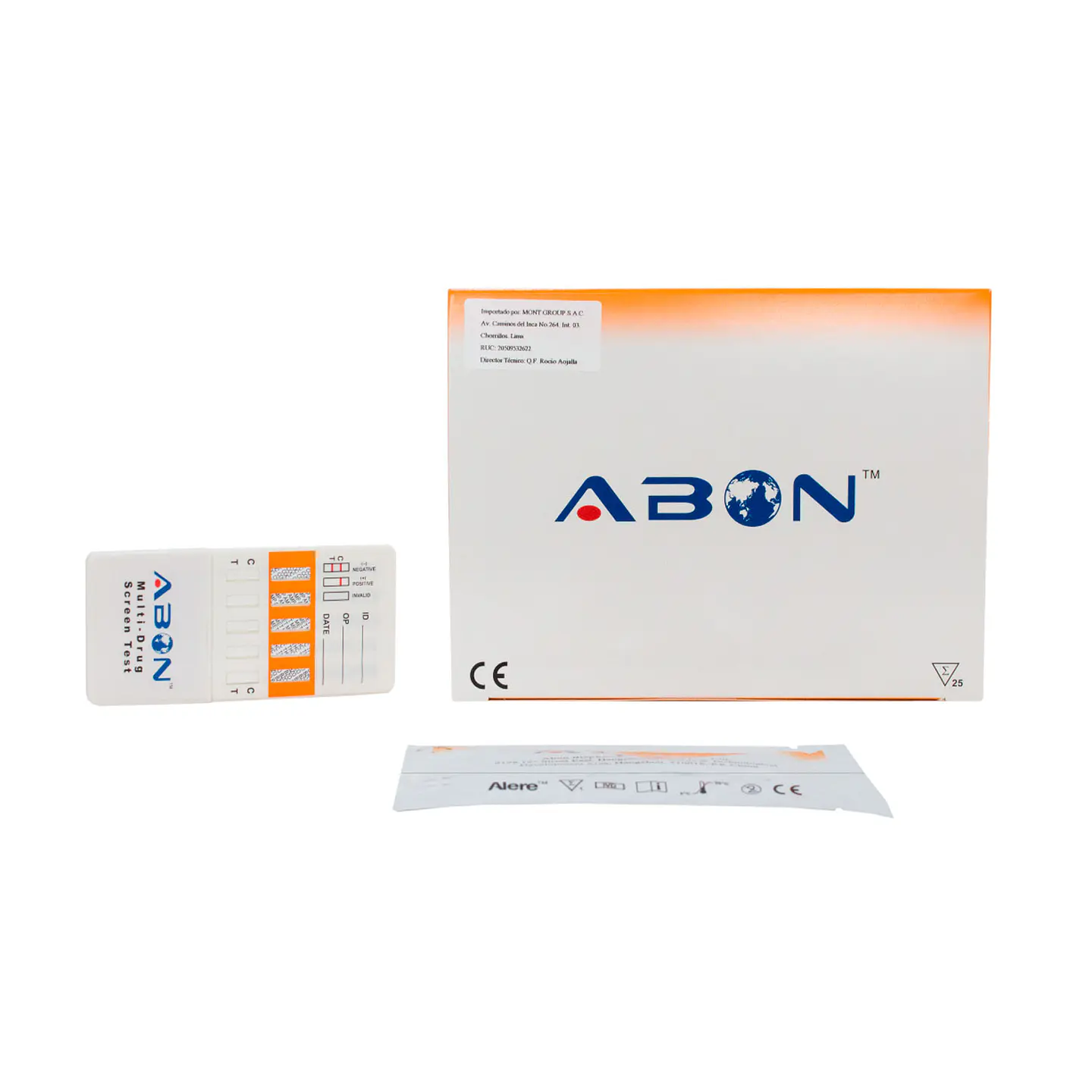 Test de Drogas en Orina COC/AMP/MET/THC/BZO Caja x 25 und 1