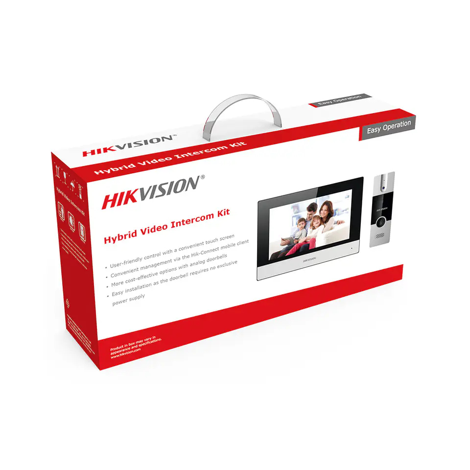 Kit Videoportero Híbrido Hikvision DS-KIS302-P Monitor Touch 7