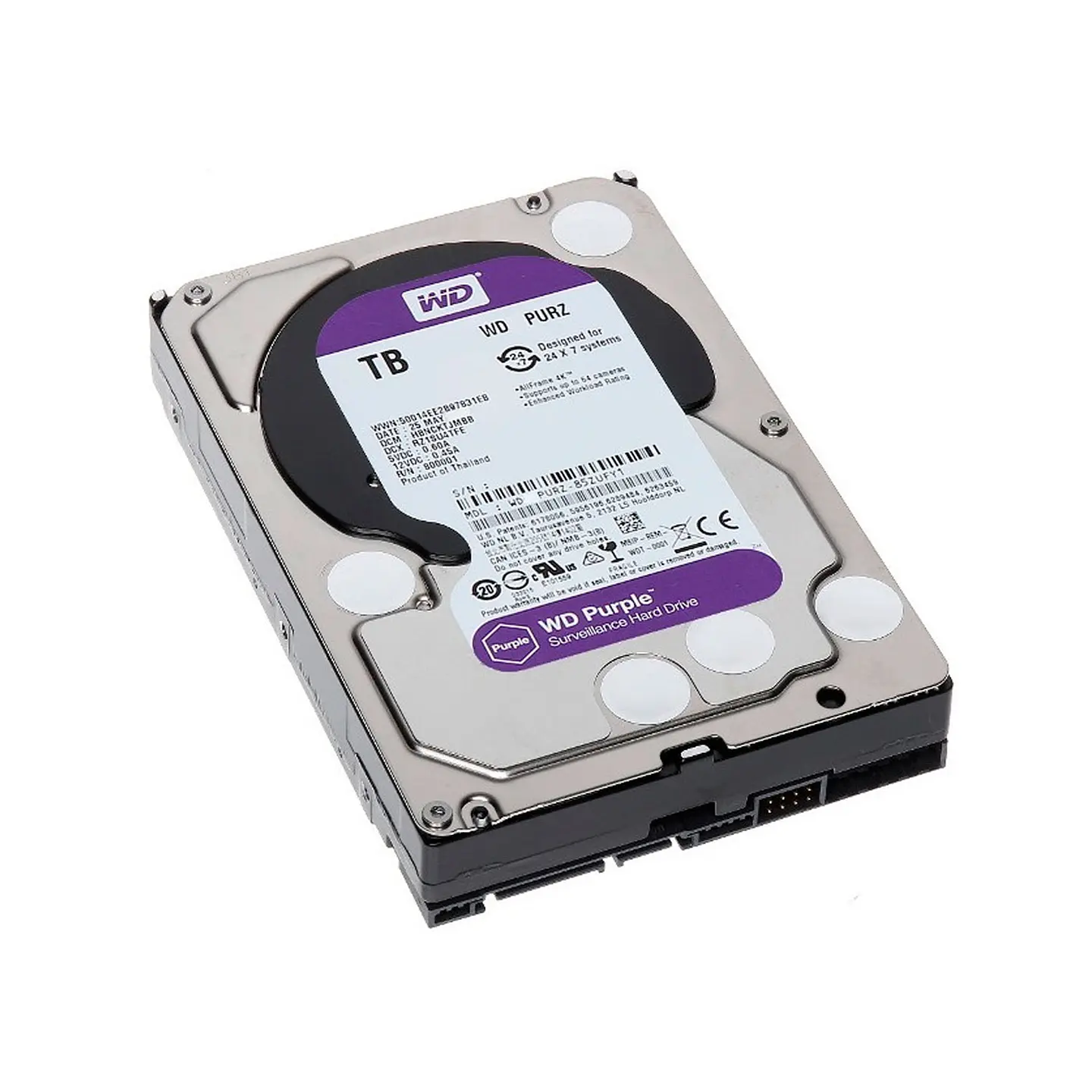 Disco Duro 1TB Purple Western Digital 64MB 3