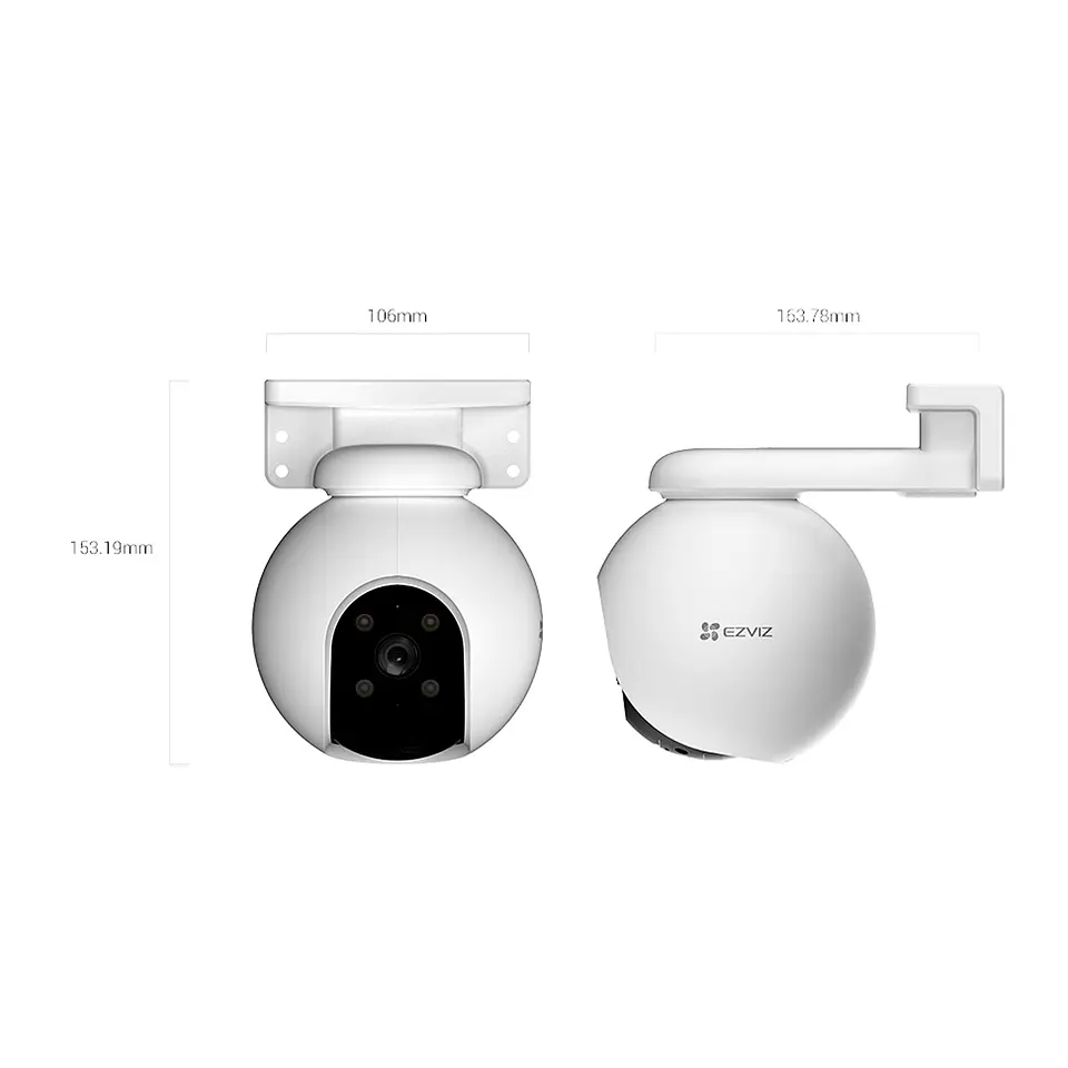Cámara Wi-Fi Ezviz H8 Pro 5MP con Paneo e Inclinación 4