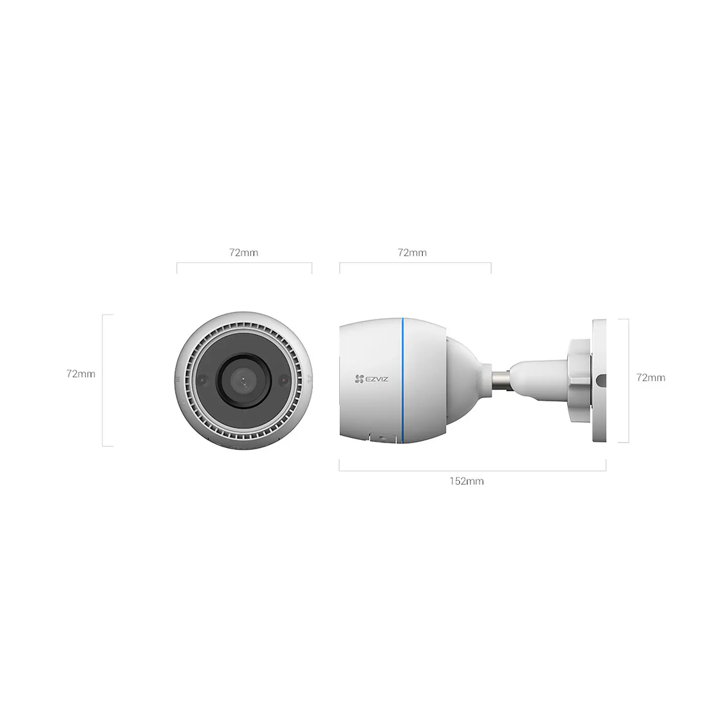 Cámara IP para Exterior Ezviz C3TN 2MP Full HD Lente 2.8MM 4