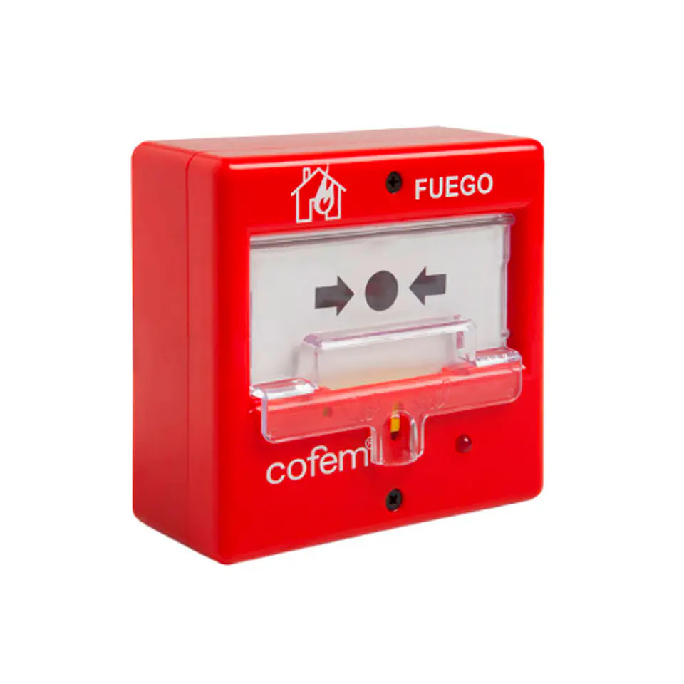 Pulsador de Alarma de Incendios Cofem Pucay Rearmable Manual 1