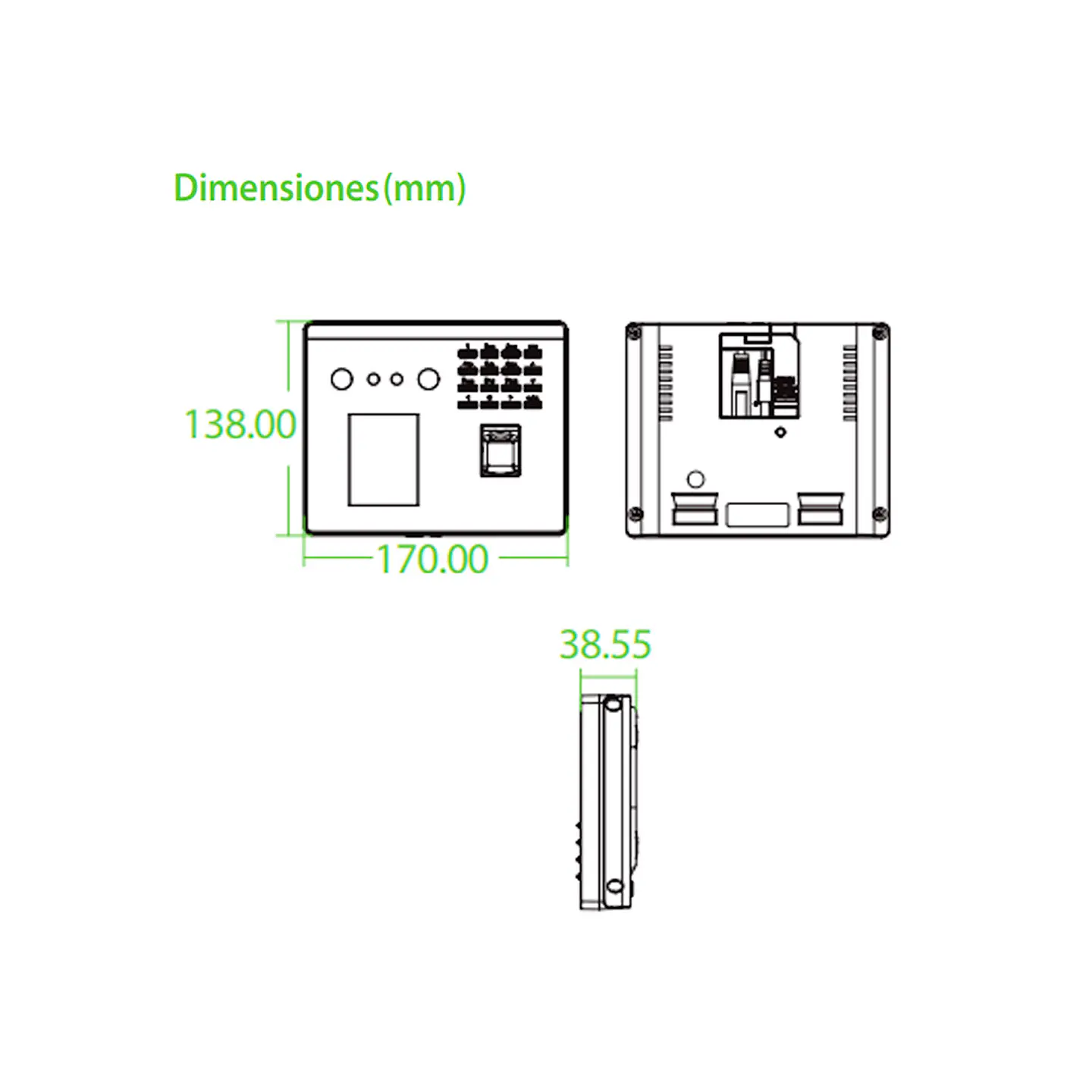 Control de Asistencia ZKTeco MB560-VL con Reconocimiento Facial 3
