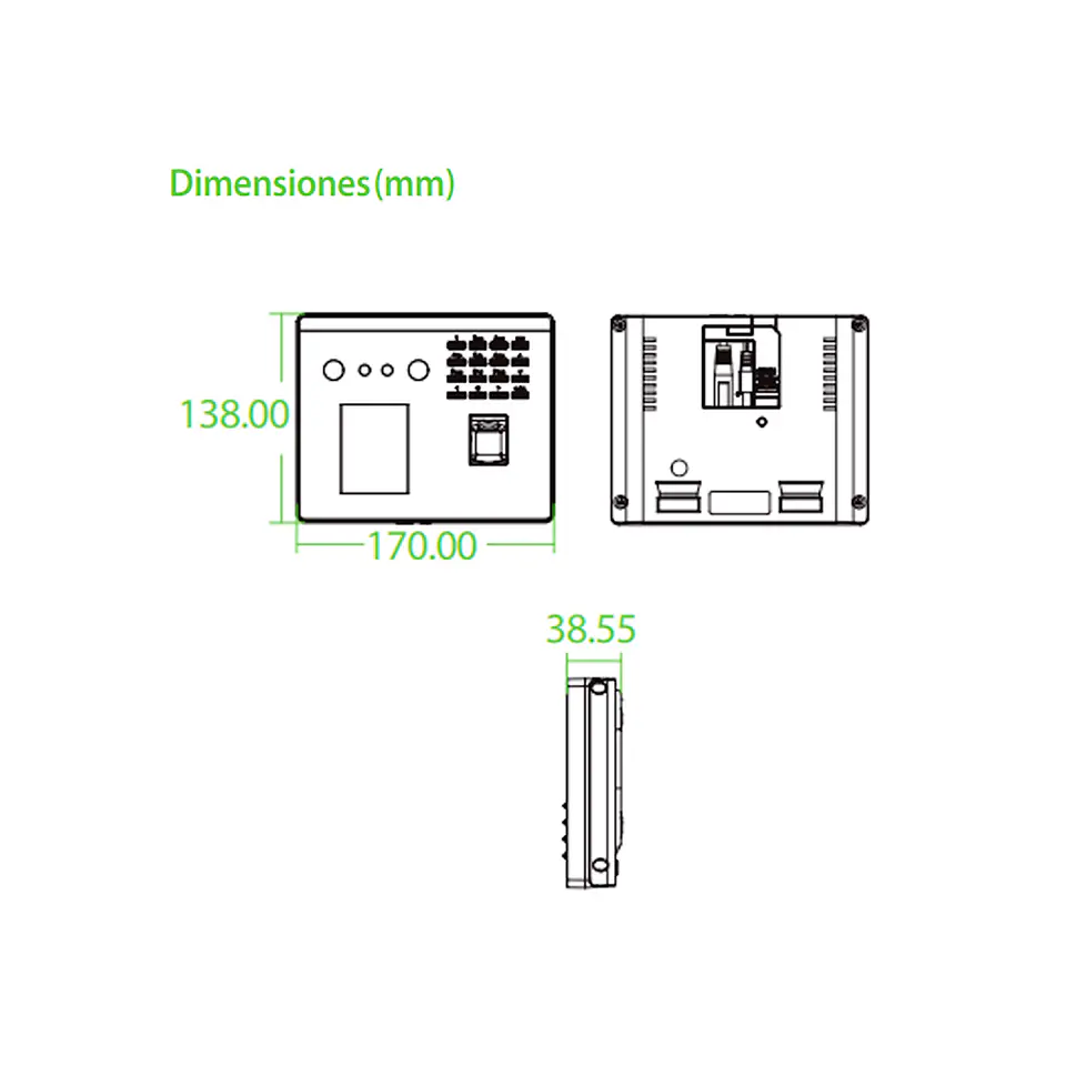 Control de Asistencia ZKTeco MB560-VL con Reconocimiento Facial 3