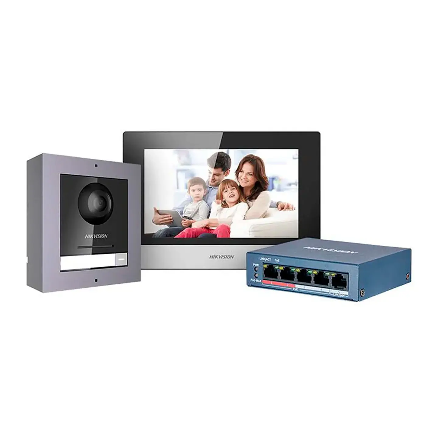 Kit Videoportero IP Hikvision DS-KIS602 2MPx Monitor LCD MicroSD 16GB 1