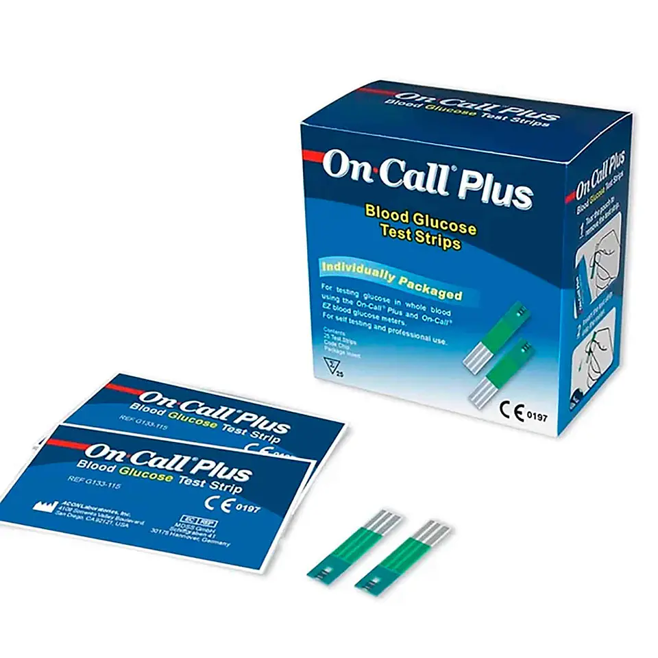 Tiras Reactivas Glucosa On Call Plus Caja de 50 1