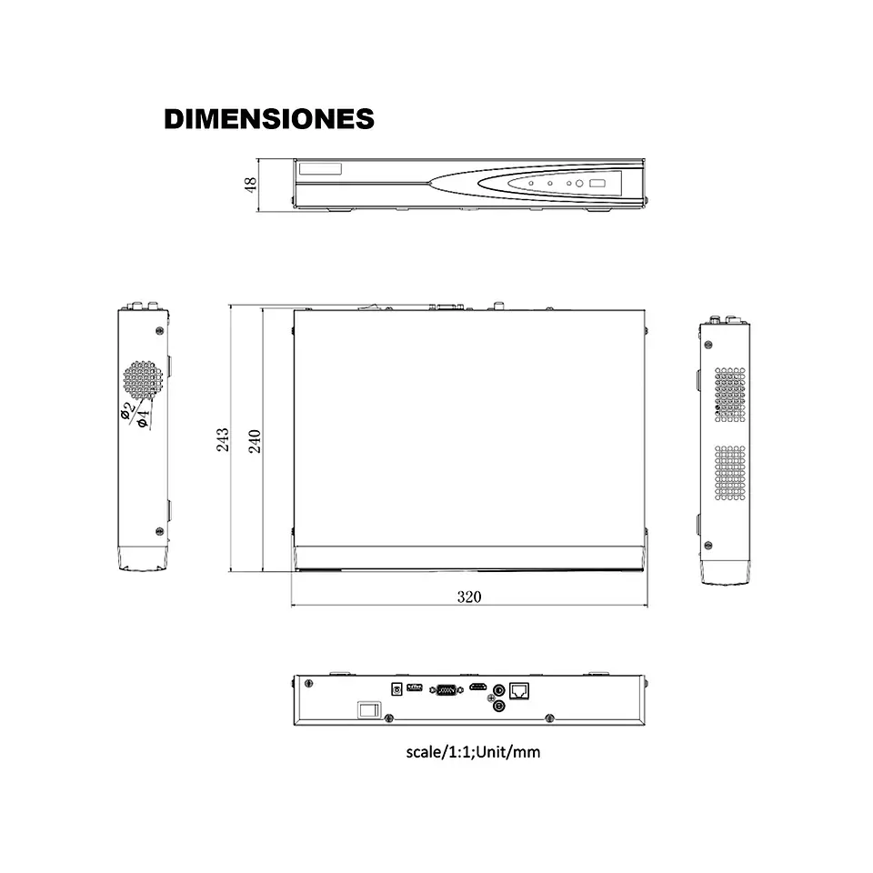 NVR 08 Canales Hikvision 1 Sata Hasta 8MP Salida HDMI/VGA 3