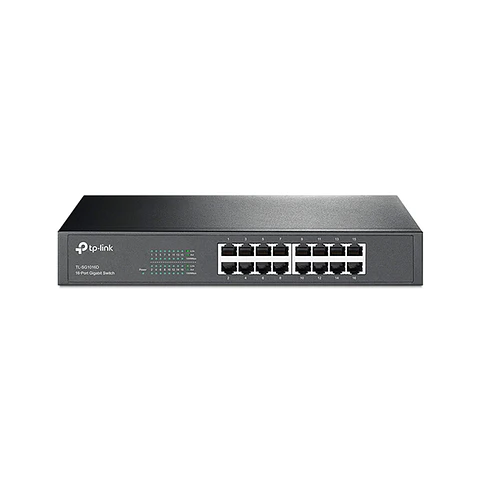 Switch TP-Link TL-SG1016D de 16 Puertos Gigabit Case Rackeable 13”