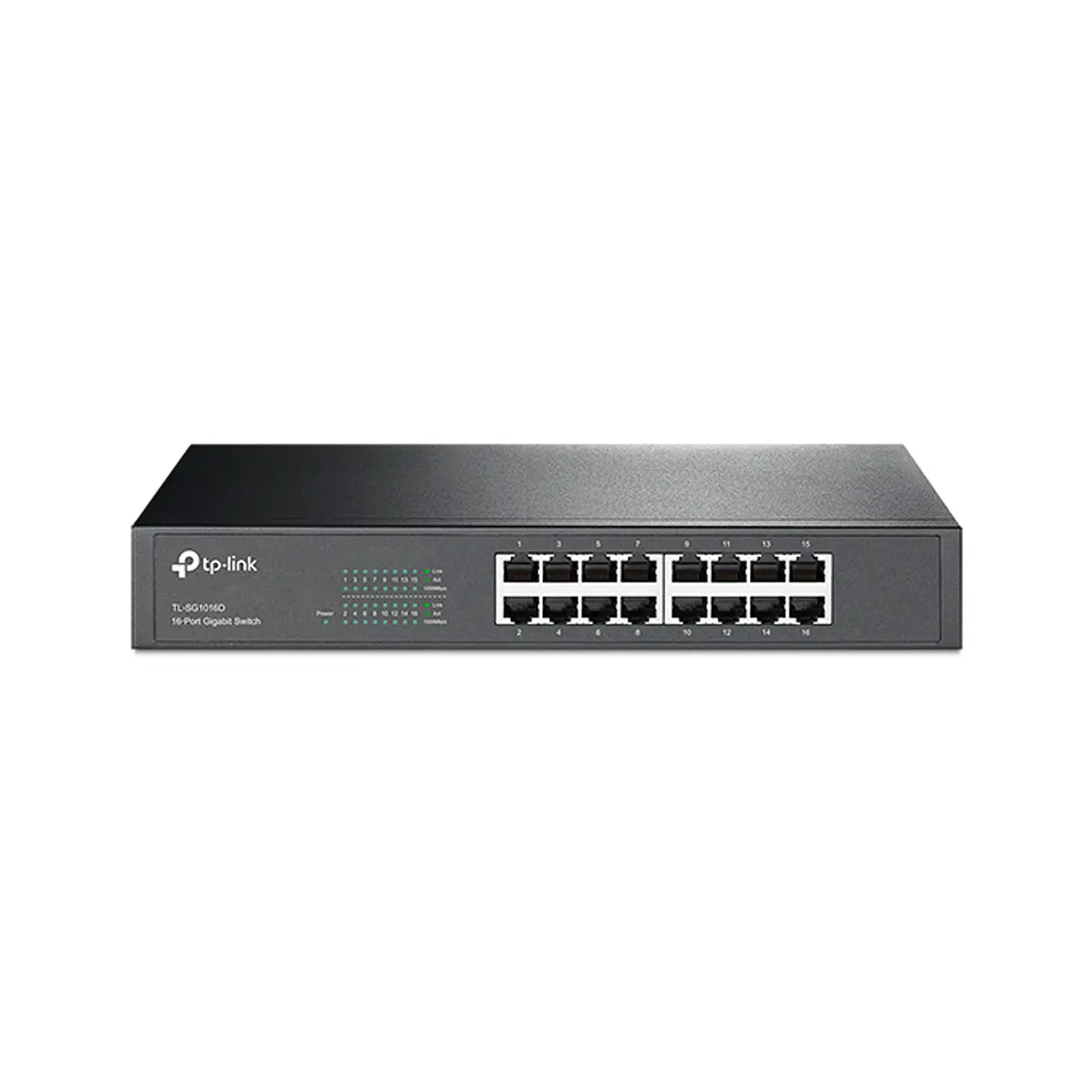 Switch TP-Link TL-SG1016D de 16 Puertos Gigabit Case Rackeable 13” 1