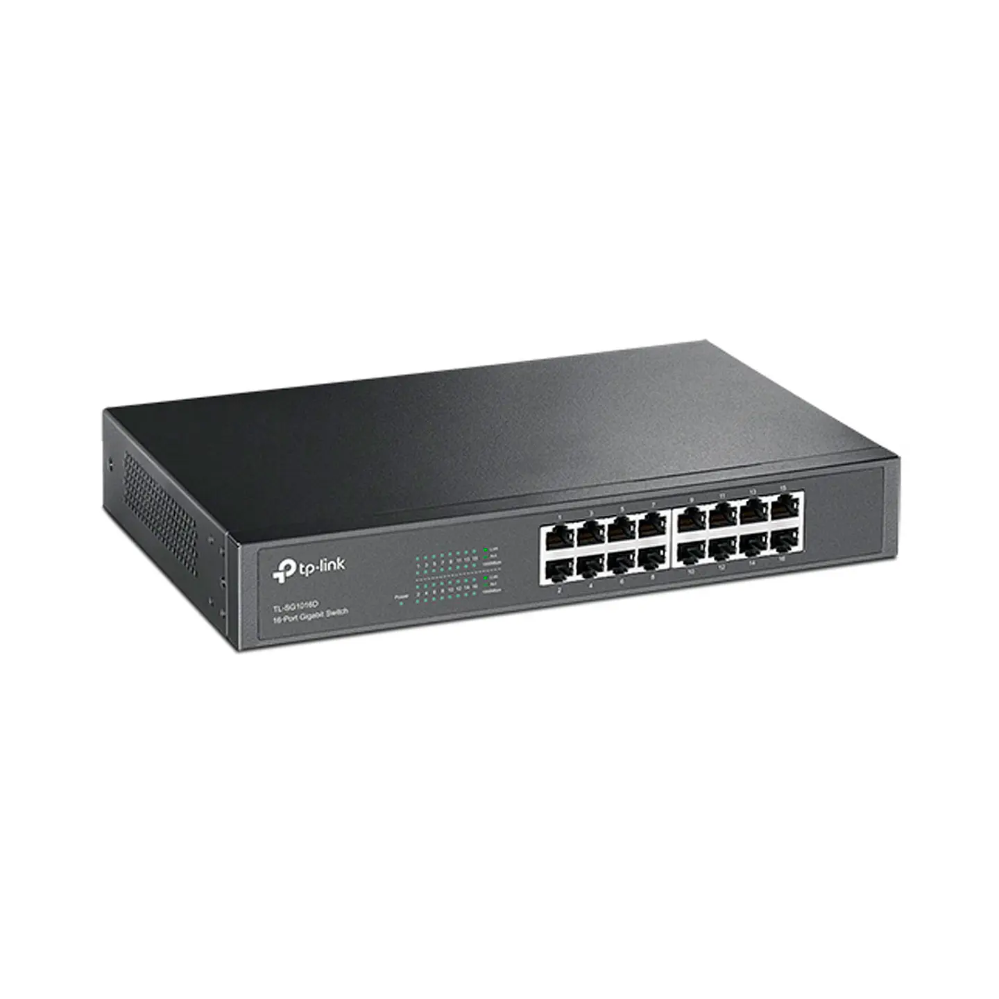 Switch TP-Link TL-SG1016D de 16 Puertos Gigabit Case Rackeable 13” 2
