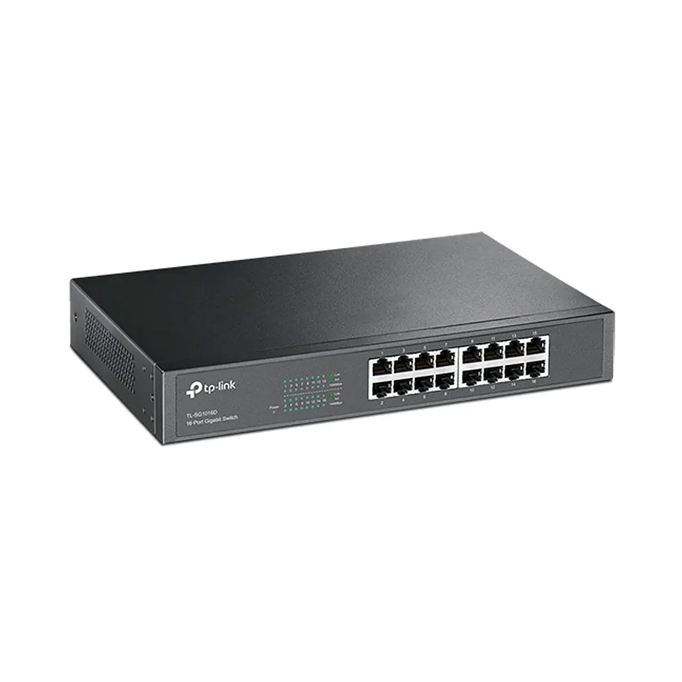Switch TP-Link TL-SG1016D de 16 Puertos Gigabit Case Rackeable 13” 2