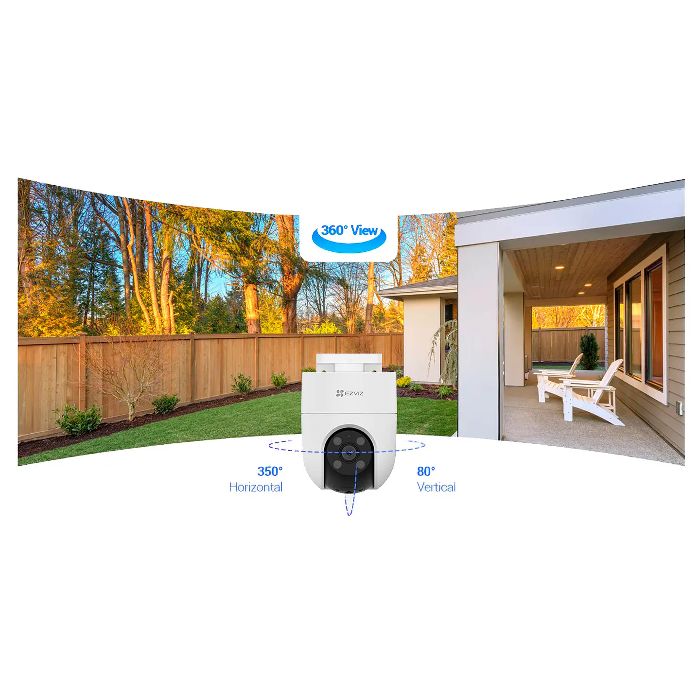 Cámara de Seguridad Ezviz H8C IP 2MP Wi-Fi 2