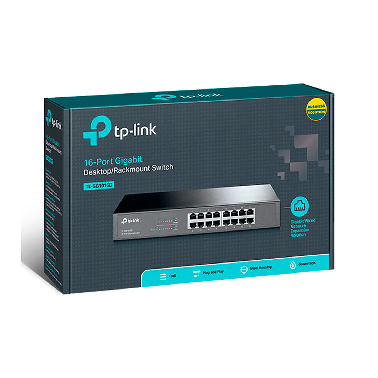 Switch TP-Link TL-SG1016D de 16 Puertos Gigabit Case Rackeable 13” 4