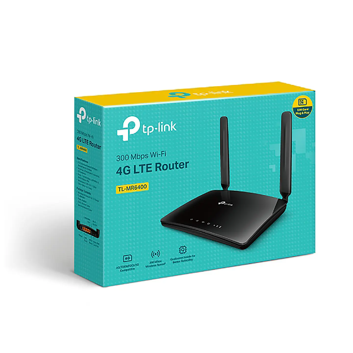 Router Inalámbrico TP-Link MR6400 4G LTE 300 Mbps 6